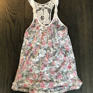 Floral Lace Tank top size Small